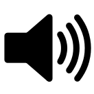 A common computer icon representing a speaker